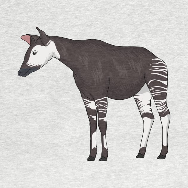 Okapi cartoon illustration by Cartoons of fun